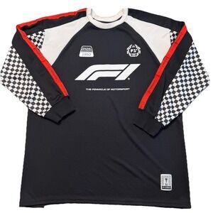 Formula 1 Racing Division Hybrid Jersey Men L/XL Grand Prix Graphic Long Sleeve